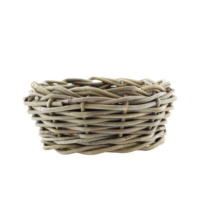 Drypot Rattan Bowl - Grey - Dia 30cm x H12cm                                    