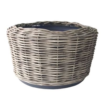 Drypot Jumbo Rattan Basket - Grey - Dia 100cm x H70cm                           
