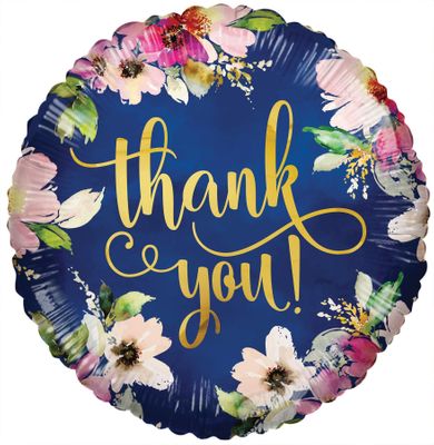 Thank You Flowers Balloon - 18 Inch