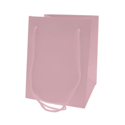 Hand Tie Bag 19x25cm - Pearlised Dusky Pink