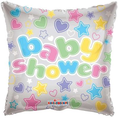 9" Baby Shower Clear View  - Flat (50/500)