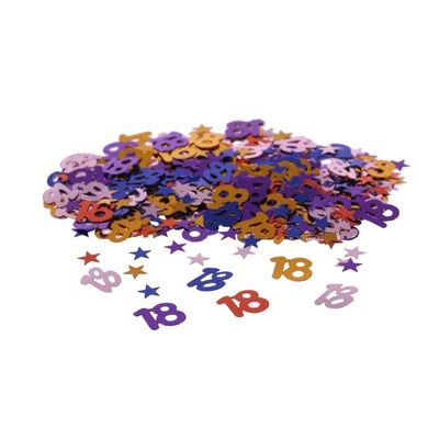 18 + mini stars Confetti (14 grams) - Multi (6/288)
