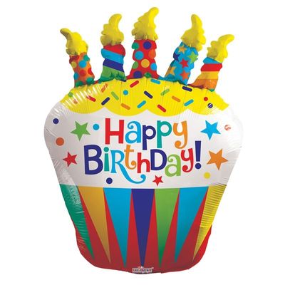 Birthday Cupcake Balloon (36 inch)