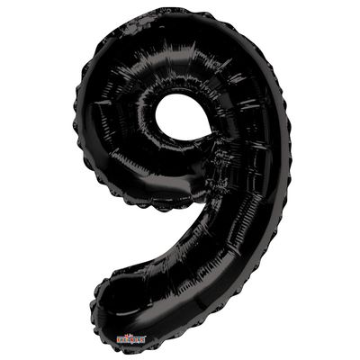 Black 9 Number Balloon (34 Inch)