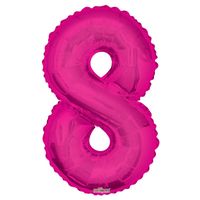 Magenta 8 Number Balloon (34 Inch)