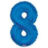 Royal Blue 8 Number Balloon (34 Inch)