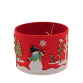 Fabric Xmas Pot Cover (11 X 15cm)