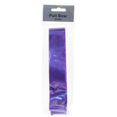 Purple 31mm Single Pull Bow on Header