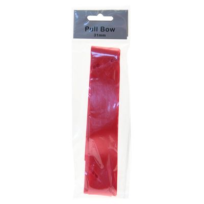 Red 31mm Single Pull Bow on Header