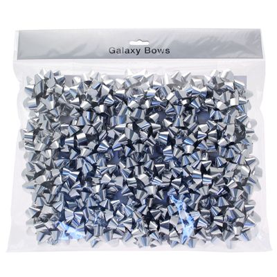 Galaxy Bow Metallic Silver Bulk Pack