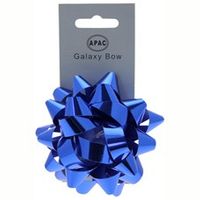 Metallic Blue Galaxy Bow