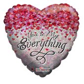 Confetti Hearts Holographic (18inch)