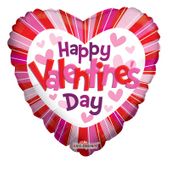 Happy Valentines Day Hearts and Lines (36inch)