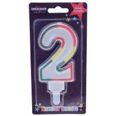 Giant Number 2 Candle