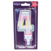 Giant Number 4 Candle 