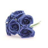 Navy Blue Mini Georgia Foam Roses