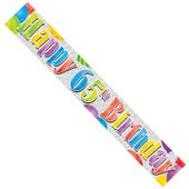 Unisex 65th Birthday Banner (pack of 12) 