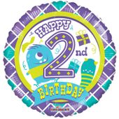 2nd Birthday Boy Balloon (18 Inch)
