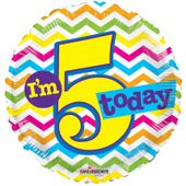 Im 5 Today Balloon (18 Inch)