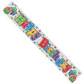 Happy Birthday Unisex Banner (pack of 12) 