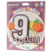 Age 9 Unisex Pary Badge (15cm) 