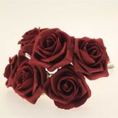 Georgia Foam Rose Burgundy (5.5cm)