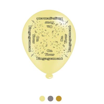 Engagement Latex Balloons (6 pks of 8 balloons)