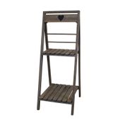 Wooden 2 Shelf Display Stand (27x32x72cm)