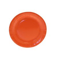 Orange Paper Plates Round - 7 inch (x8)  