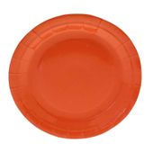 Orange Paper Plates Round - 9 inch (x8)  