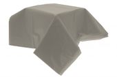 Silver Plastic Table Cover (54 x 104 inch)  