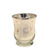 Glass Gold Candle Holder (9x11cm)