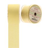 Yellow Small Gingham Check Ribbon (38mm x 20m)
