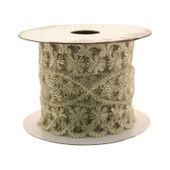 Vintage Floral Ribbon - Gold (60mm x 2m)