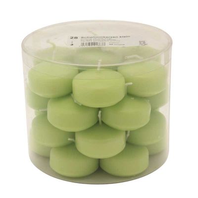 Lime Floating Candles (28pcs)