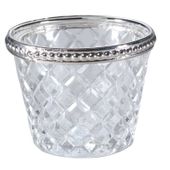 Clear Vintage Votive (7.5x7.5x6cm)