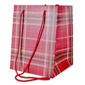 Tartan Hand Tie bag (19x25cm)