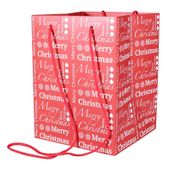 Red Merry Christmas Hand Tie bag (19x25cm)