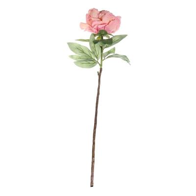 Single Peony Peach (71cm)