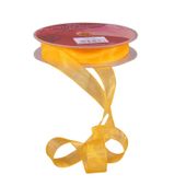 Yellow Woven Edge Organza (15mm x 20m)