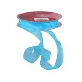 Turquoise Woven Edge Organza (15mm x 20m)