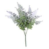 Fern Bush x 5 head with Snow  (38cm)