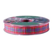 Red Fraser Satin Tartan Ribbon (15mm x 20m)