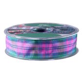 Lindsay Satin Tartan Ribbon (25mm x 20m)