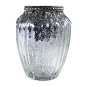 Mercury Siver Candle Holder (10.5 x 9cm)