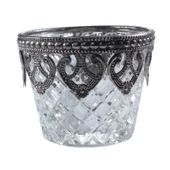 Mercury Silver Tealight Holder (6.5 x 8.5cm)