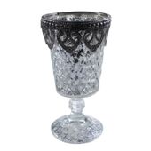 Mercury Silver tealight Goblet (12.7 x 7cm)