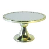 Single Golden Cake Plate  