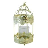 Gold Bird Cage (12x10x21cm)