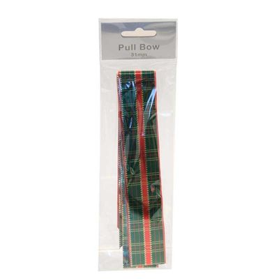 Tartan 31mm Pull Bow on Header 